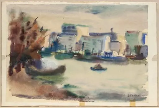 Construcții în port, by Constantin Găvenea