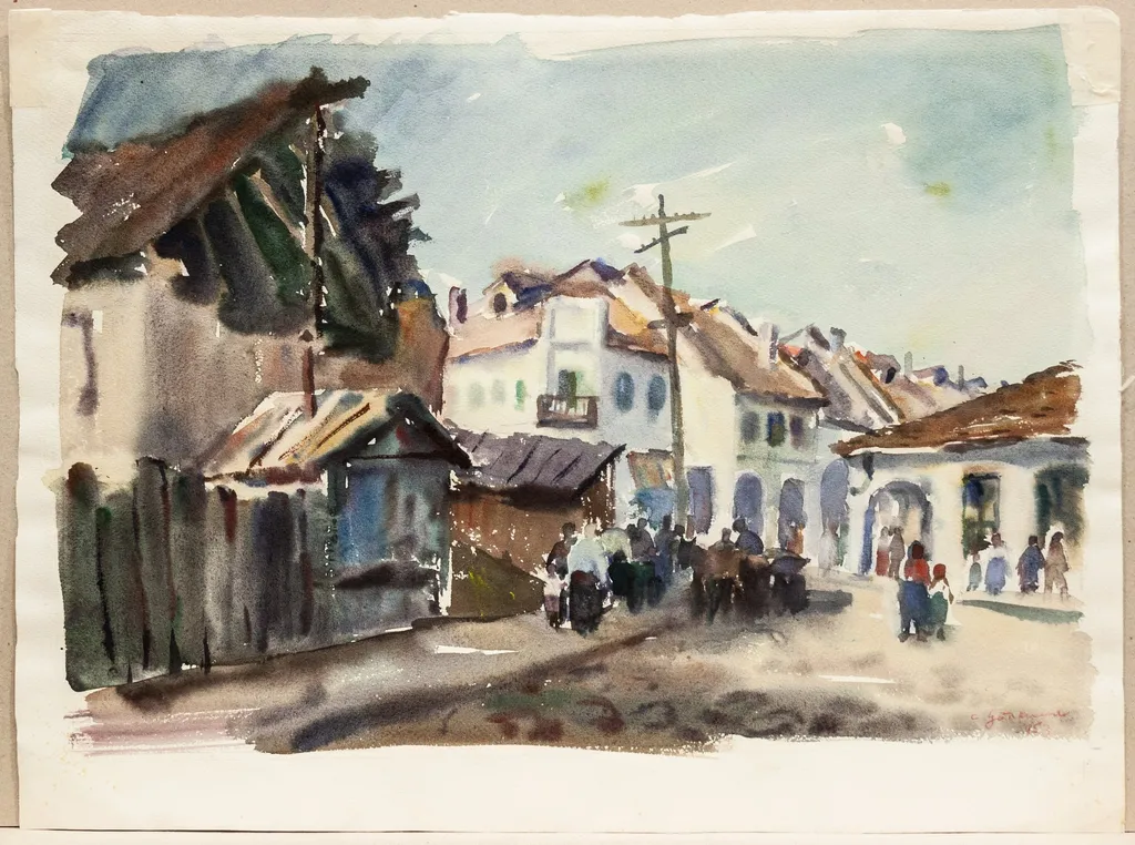 Drum spre coloane, by Constantin Găvenea, 1950