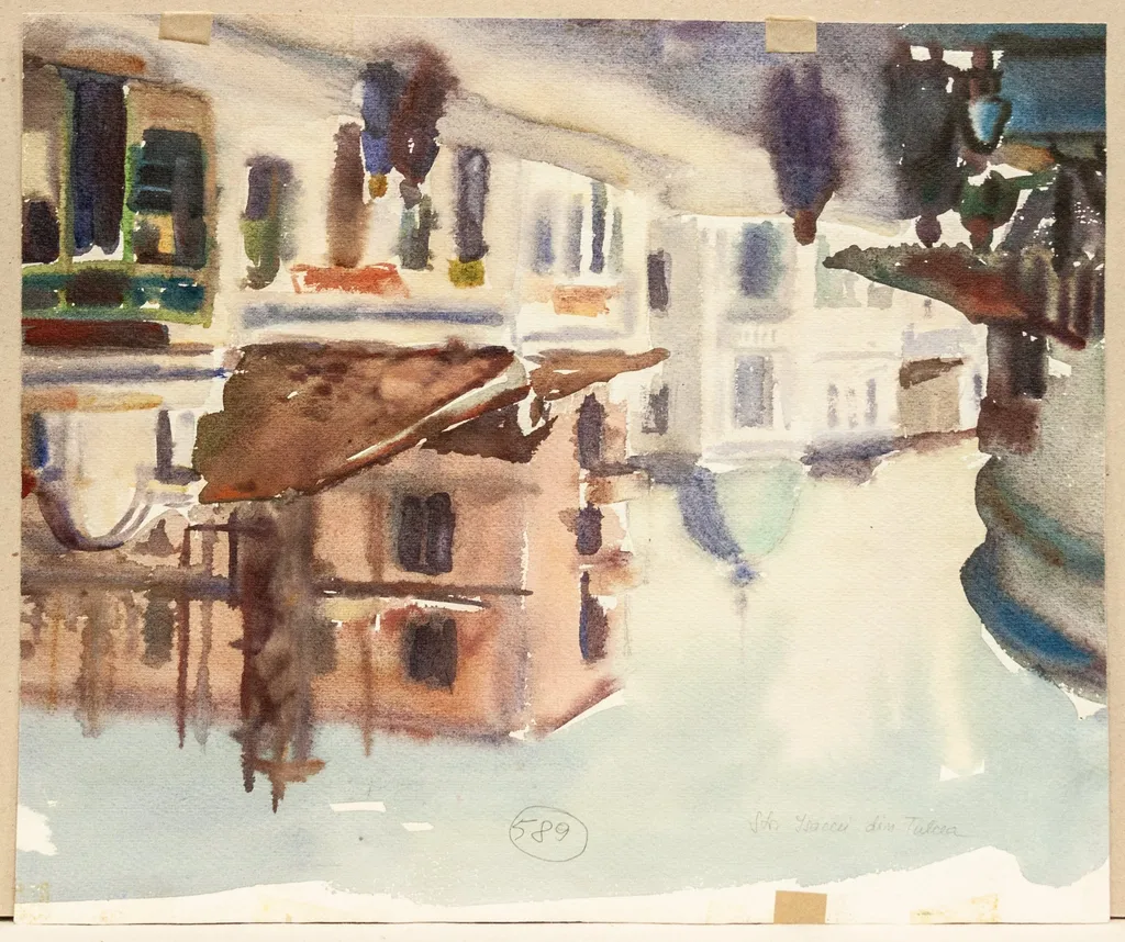față: Strada Isaccei din Tulcea, by Constantin Găvenea, 1950