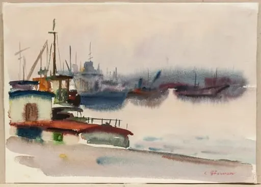 Înserare în Deltă, by Constantin Găvenea