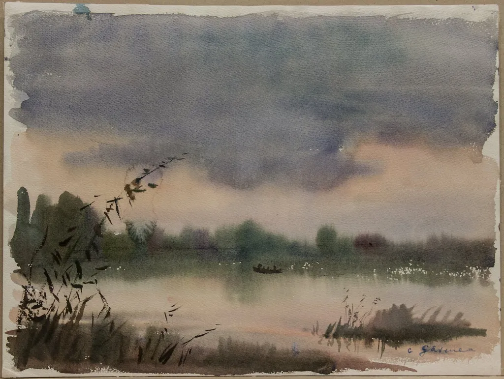 Lacul Babadag, by Constantin Găvenea, unspecified, 1950