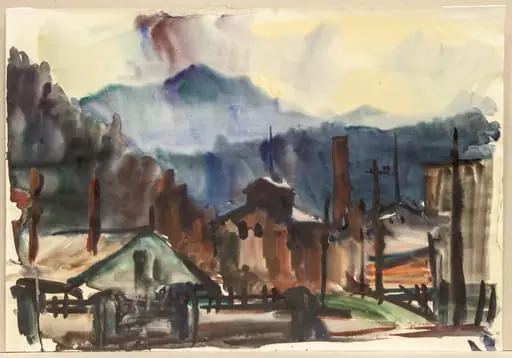 Peisaj industrial (la Azuga), by Constantin Găvenea