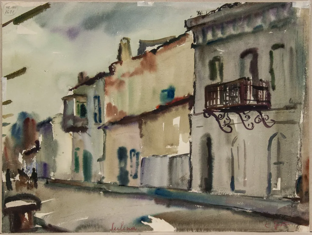 Toamna în deltă, by Constantin Găvenea, 1950