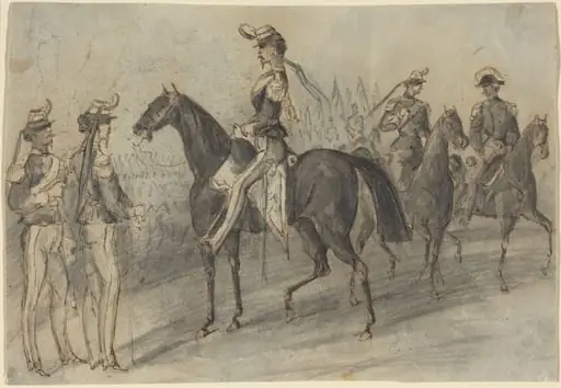 Military Parade, by Constantin Guys