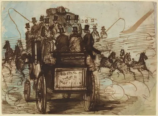 The Brighton Coach, by Constantin Guys