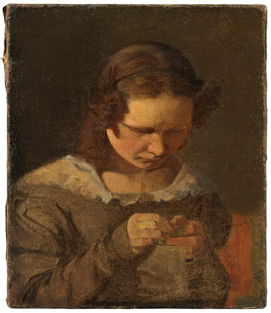 Alvilde Hansen, the Artist’s Sister, by Constantin Hansen
