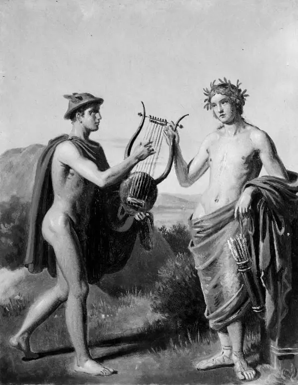 Apollon og Hermes, by Constantin Hansen
