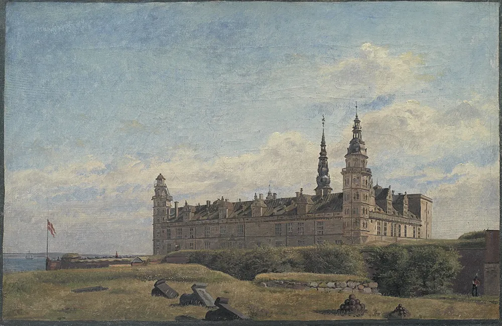 Kronborg Castle, by Constantin Hansen, oil, 1834