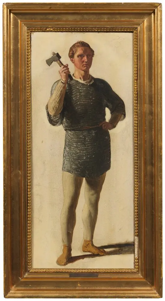Tor. Study for Aegir’s Feast, by Constantin Hansen