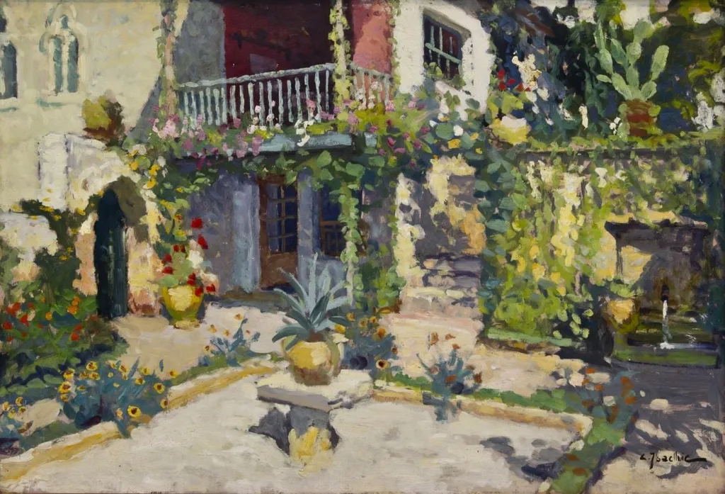 Curte interioară, by Constantin Isachie Popescu, 1929
