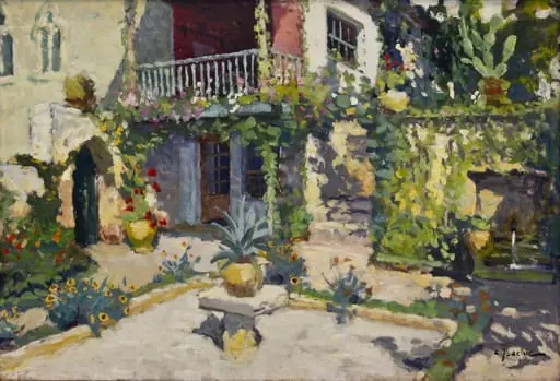 Curte interioară, by Constantin Isachie Popescu