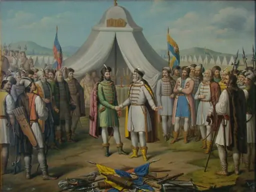 Întâlnirea dintre Bogdan Cel Orb și Radu Cel Mare