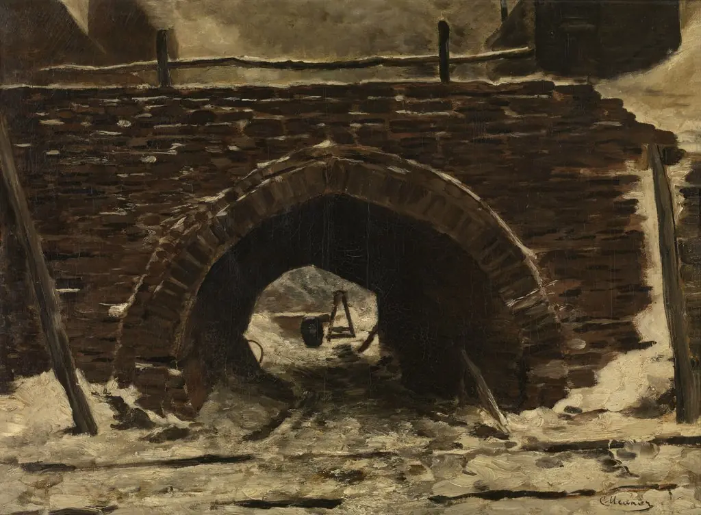 An Old Bridge, by Constantin Meunier