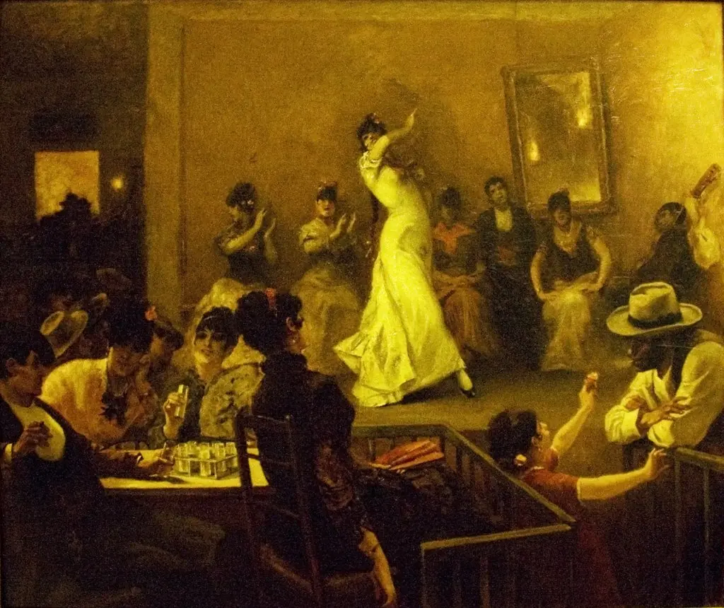 Cabaret scene in Sevilla, by Constantin Meunier