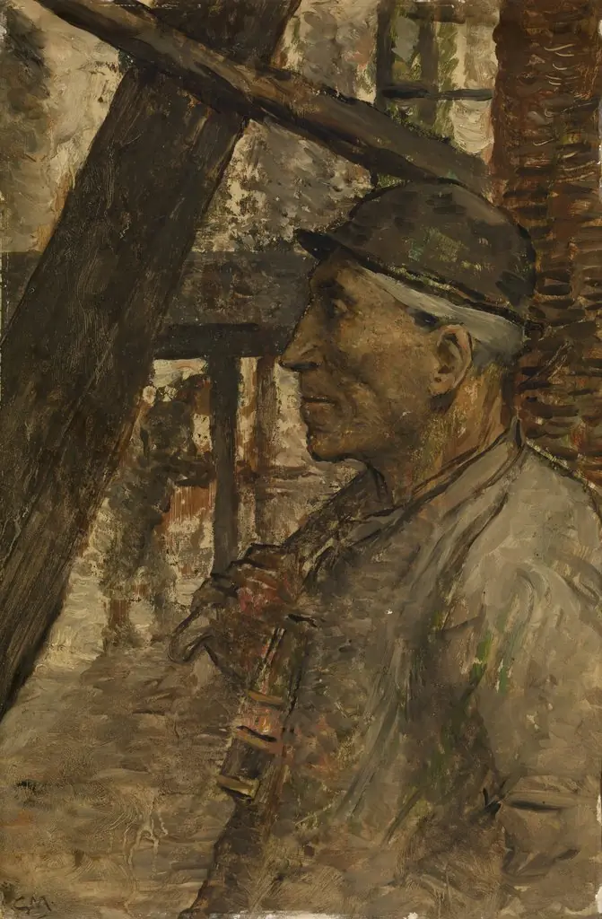 Collier with Safety Lamp, by Constantin Meunier