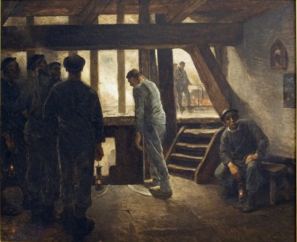 Miner at the Exit of the Shaft, by Constantin Meunier, oil, 1878