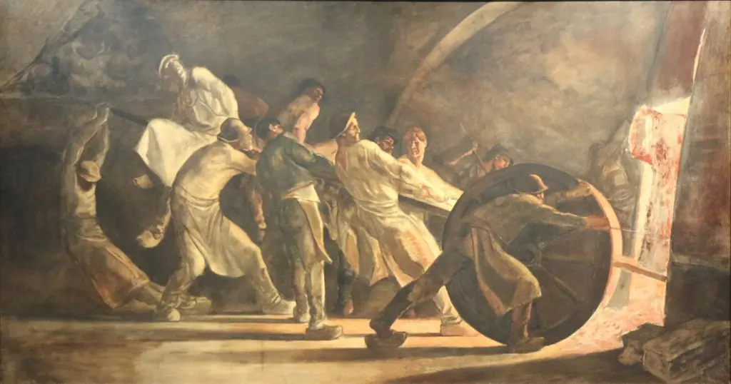 Removal of a Broken Crucible, by Constantin Meunier