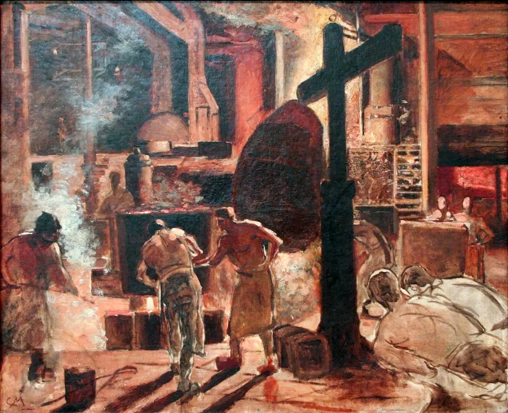 Steel Foundry, by Constantin Meunier