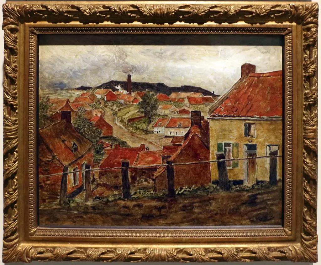 The red roofs, by Constantin Meunier
