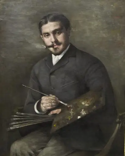 Portretul pictorului Menelas Simonidy, by Constantin Pascali