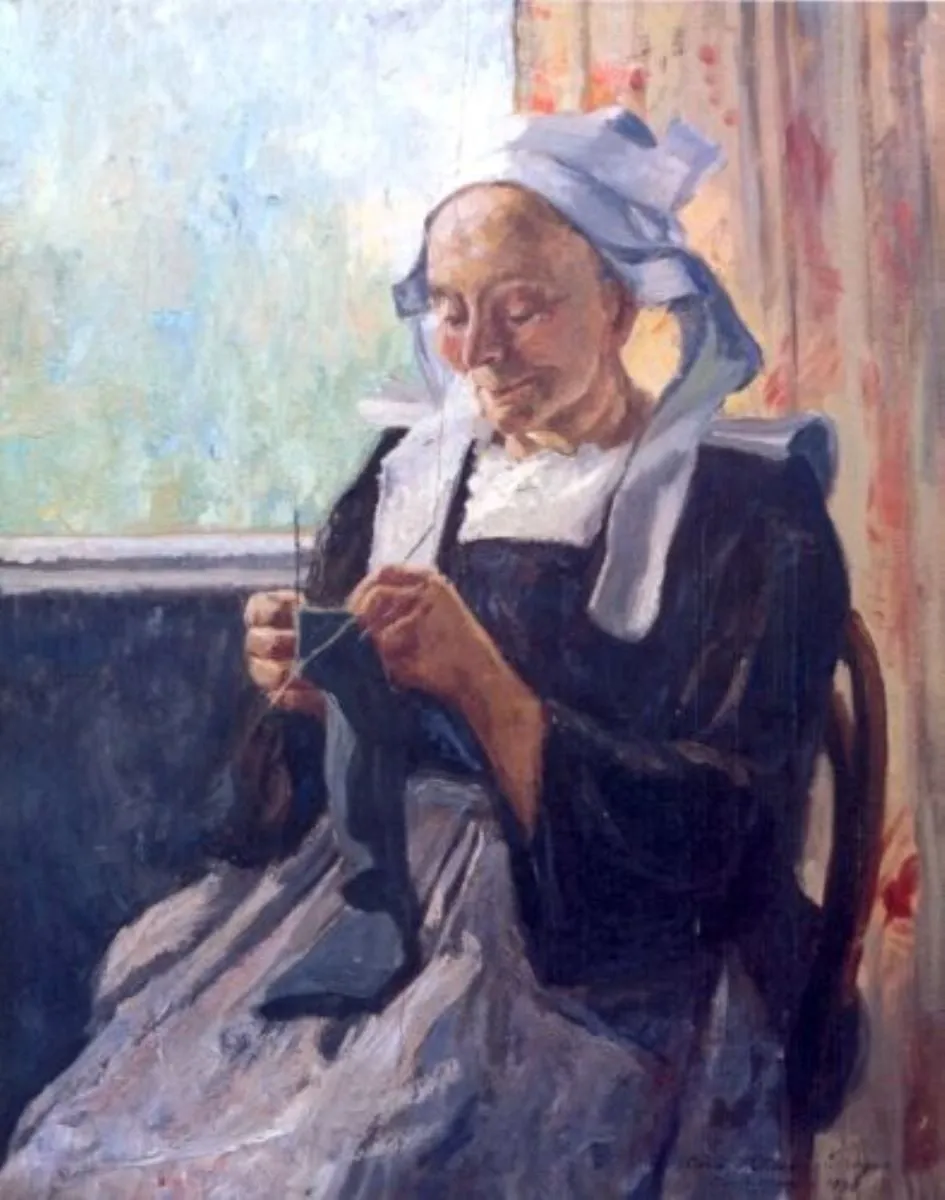 Madame Kitty (Femeie din regiunea Fouesnant/Pont-Aven), by Constantin Petrescu-Dragoe, unspecified, 1930
