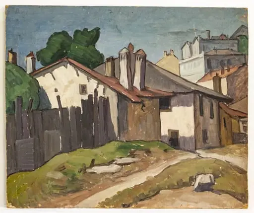 Peisaj cu case din Balcic, by Constantin Petrescu-Dragoe