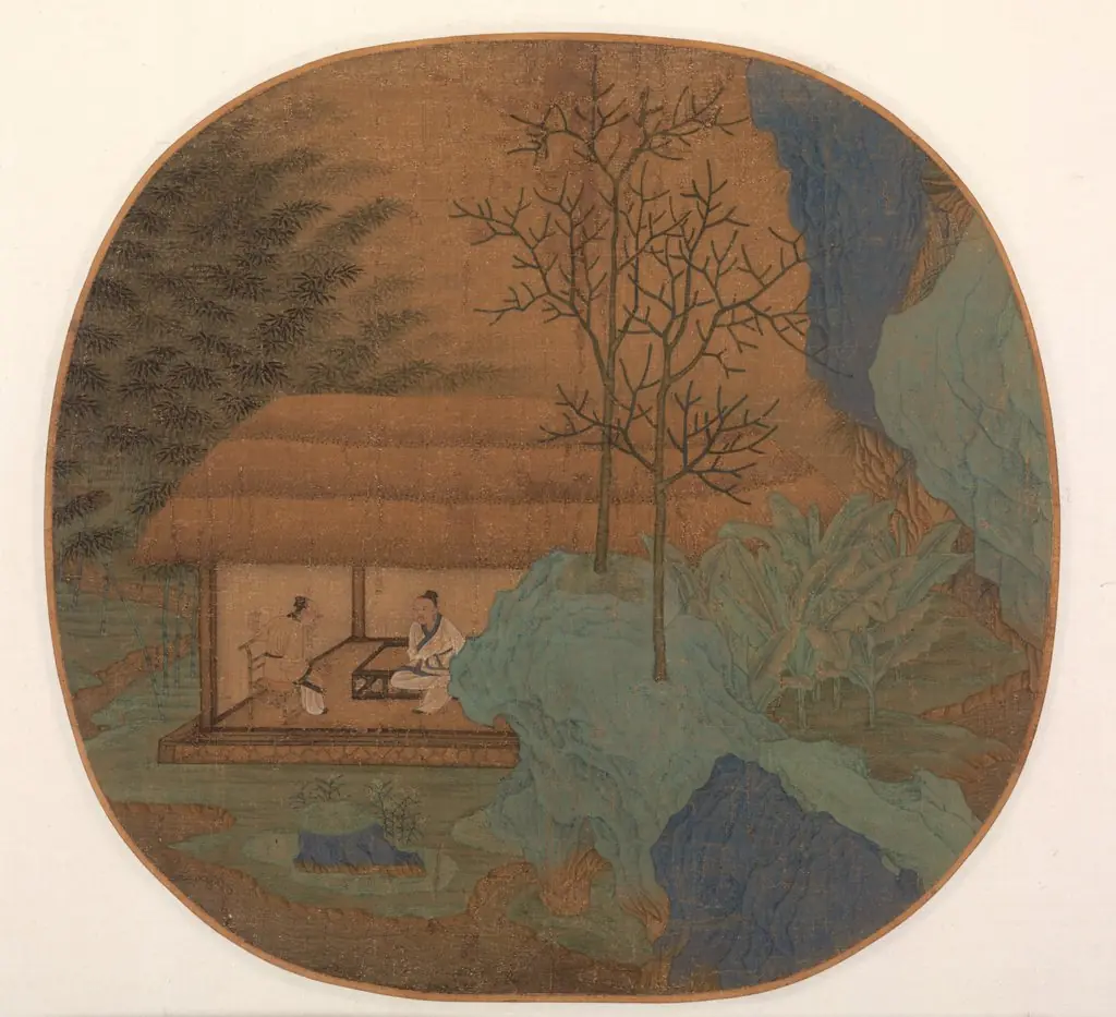 Conversation in a Thatched Hut, 1294