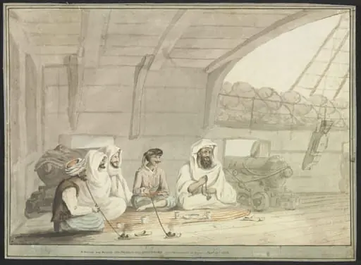 A Scene on board His Majesty's Ship Swiftsure. off Alexandria in Egypt - Sepr. 10th 1798, by Cooper Willyams