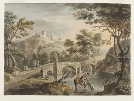 Landscape with Bridge, by Coplestone Warre Bampfylde