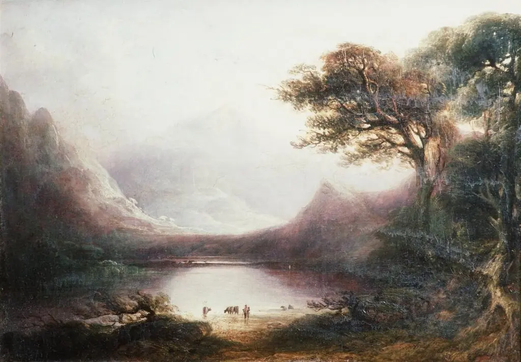 Snowdon from Llyn Nantlle, by Copley Fielding