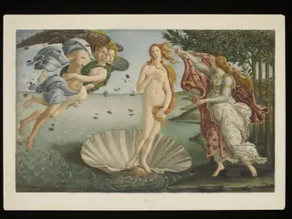 Copy after the Birth of Venus by Sandro Botticelli in the Uffizi (Florence)