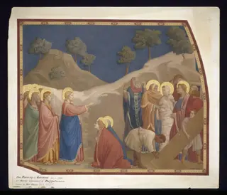 Copy after The Raising of Lazarus attributed to Buonamico di Martino called Buffamalco in the Lower Church of San Francesco (Assisi)