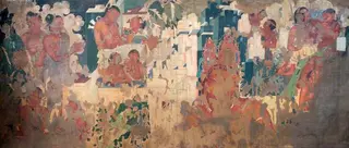 Copy of Painting inside the Caves of Ajanta (cave 2)