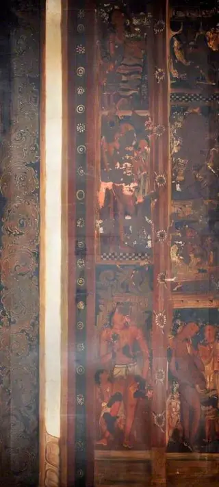 Copy of Painting inside the Caves of Ajanta (cave 6)