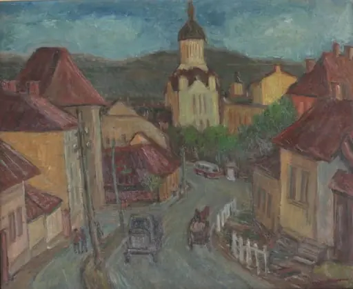 Peisaj de pe strada Turzii, by Coriolan Munteanu