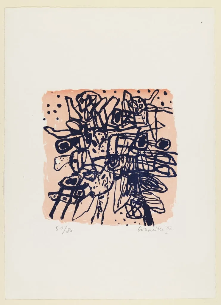 Untitled, by Corneille, ink, 1962