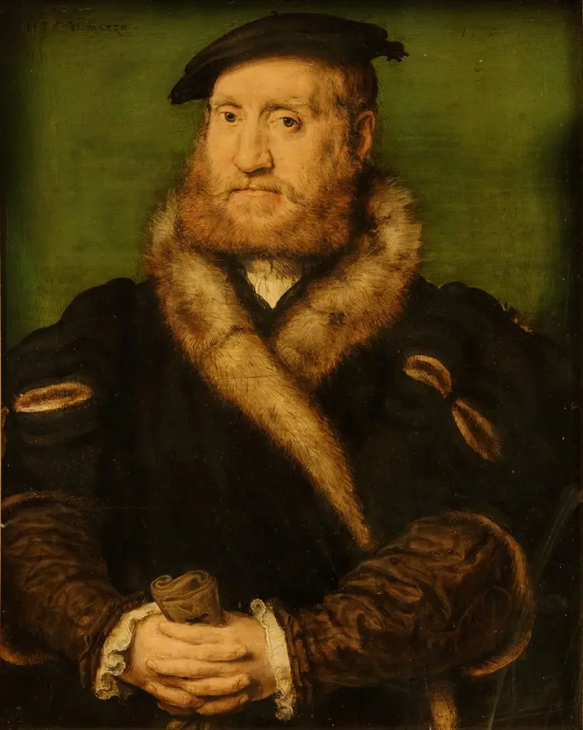 Bearded Man in a Fur Coat, by Corneille de Lyon