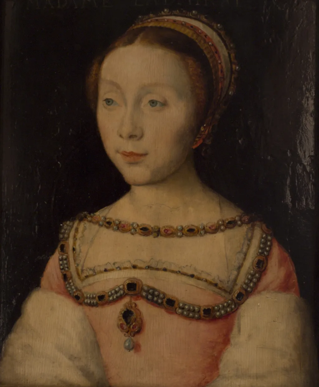 Françoise de Longwy, Countess of Chabot, by Corneille de Lyon, oil, 1536