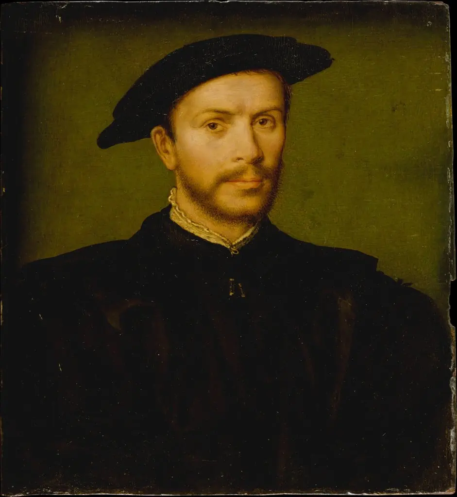 Portrait of a Bearded Man in Black, by Corneille de Lyon