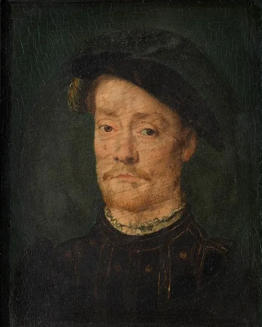 Portrait of a Man, by Corneille de Lyon, oil, 1550