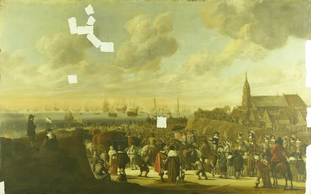 The Departure of Charles II of England from Scheveningen, 2 June 1660, by Cornelis Beelt, unspecified, 1680
