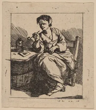 A Woman Smoking