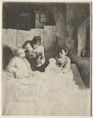 The Mother Seated in an Inn, by Cornelis Bega
