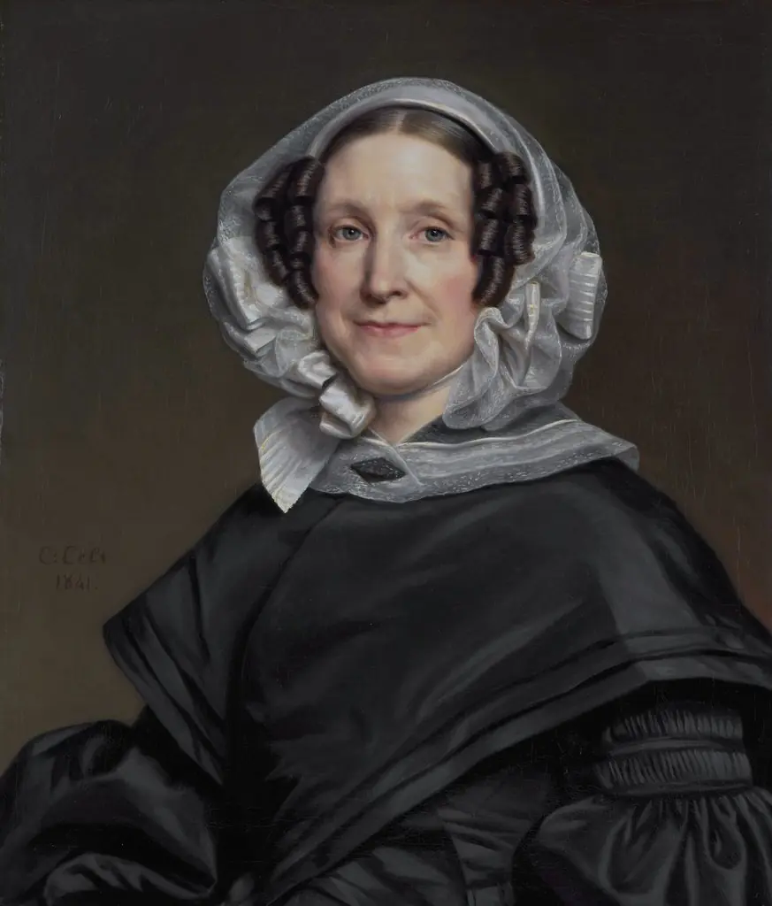 Aryna van der Pot (1786-1850). Wife of N. J. A. C. Hoffmann, by Cornelis Cels