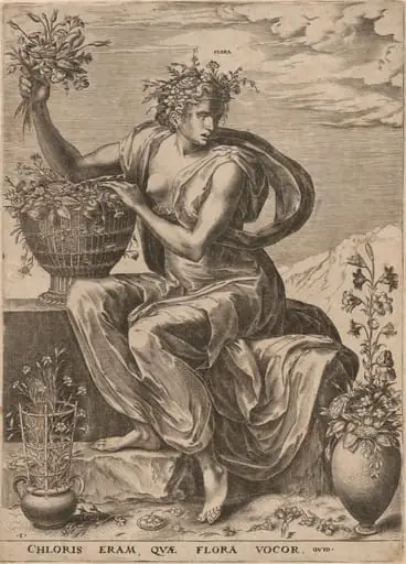 Flora, by Cornelis Cort