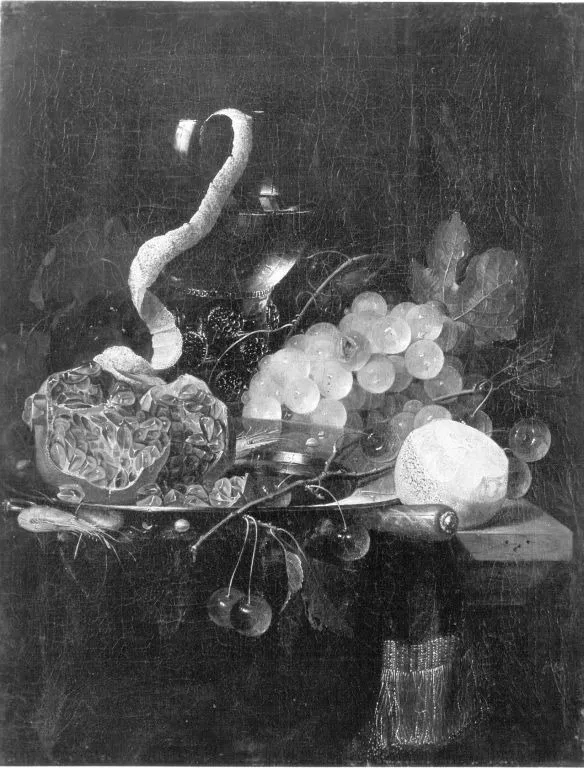 Früchtestück, by Cornelis de Heem, unspecified, 1663