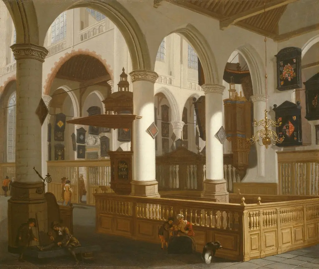 The Oude Kerk, Delft, by Cornelis de Man