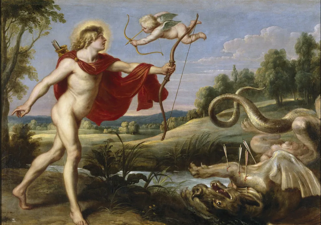 Apollo and the Python, by Cornelis de Vos, oil, 1636