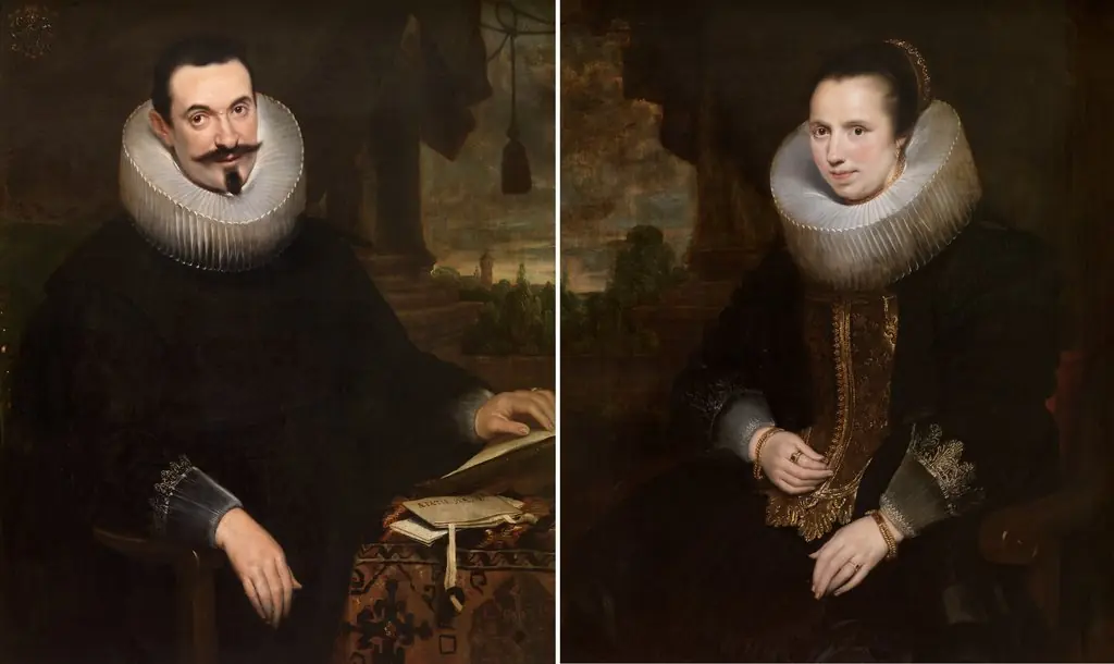 Barthel Van den Berghe and his Wife Elisabeth Hoegaerts, by Cornelis de Vos