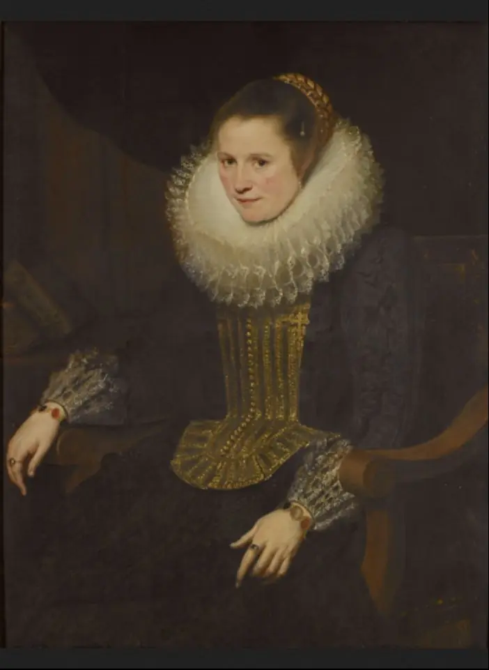 Portrait of Anna Fredericx, wife of Jan Roose, by Cornelis de Vos